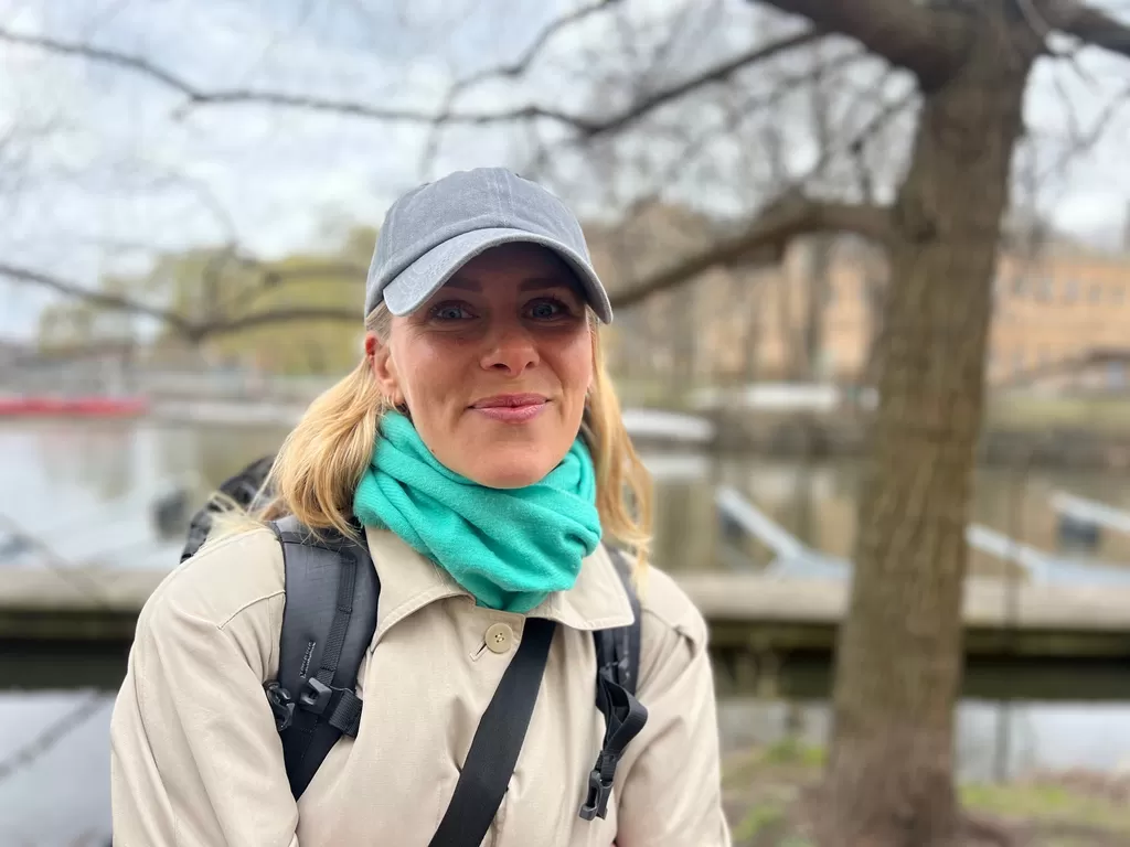 Marit Svalas, residente a Oslo in visita a Stoccolma: "Sono allergico al polline, ho iniziato a prendere le medicine oggi!  Le mie allergie sono arrivate negli ultimi 4-5 anni.  Conosco parecchie persone con allergie."
